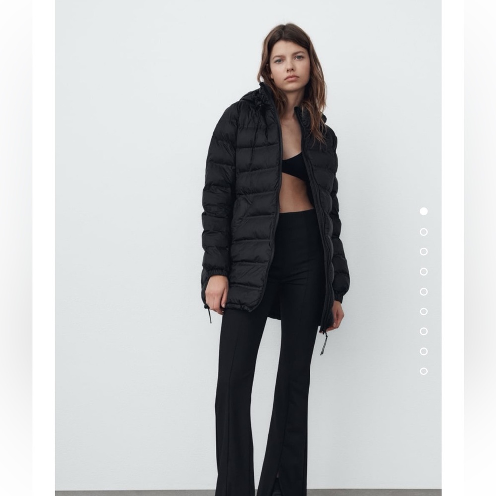 Zara packable puffer coat